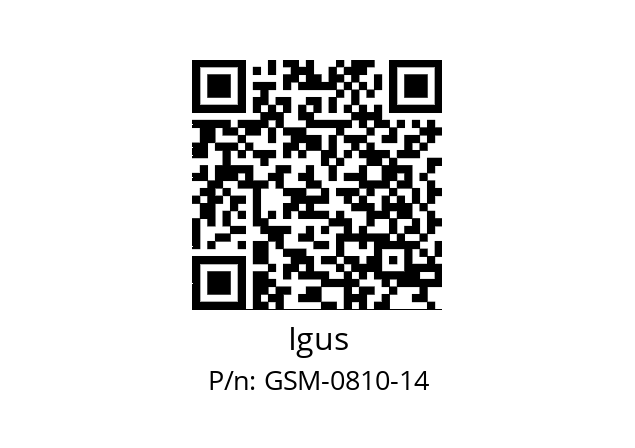   Igus GSM-0810-14