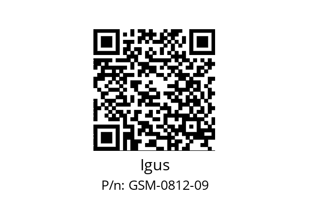   Igus GSM-0812-09