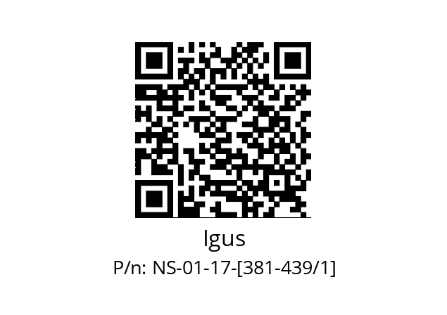   Igus NS-01-17-[381-439/1]