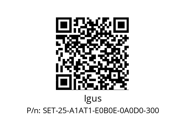   Igus SET-25-A1AT1-E0B0E-0A0D0-300