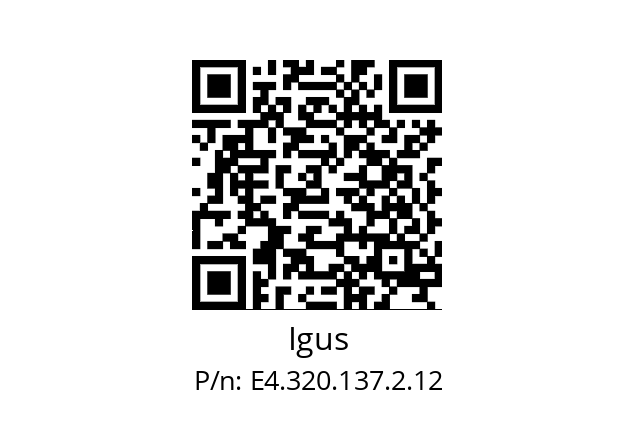   Igus E4.320.137.2.12