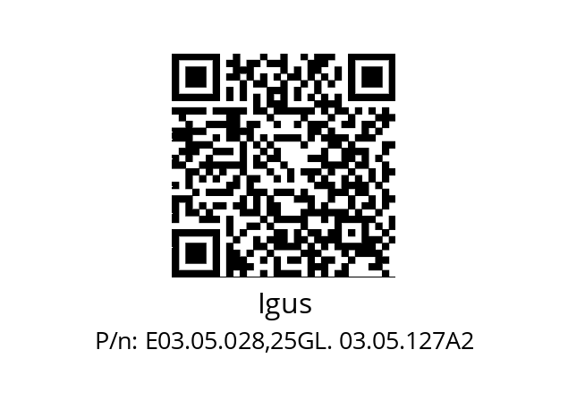   Igus E03.05.028,25GL. 03.05.127A2