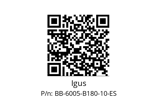   Igus BB-6005-B180-10-ES