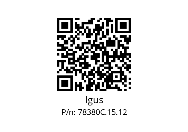   Igus 78380C.15.12