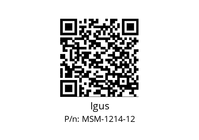   Igus MSM-1214-12