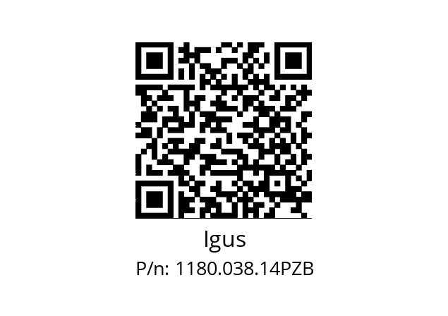   Igus 1180.038.14PZB