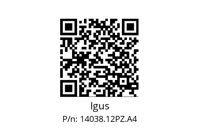   Igus 14038.12PZ.A4