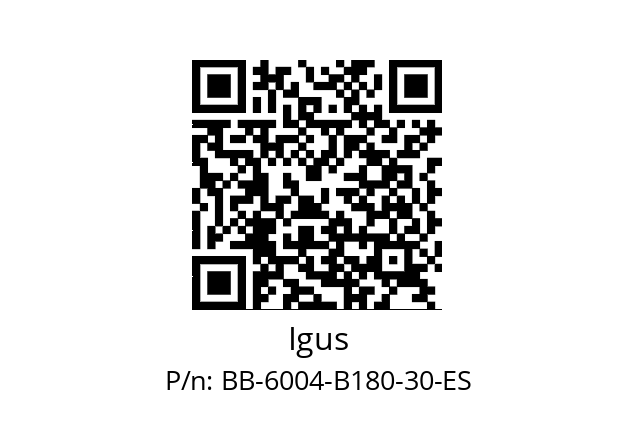   Igus BB-6004-B180-30-ES