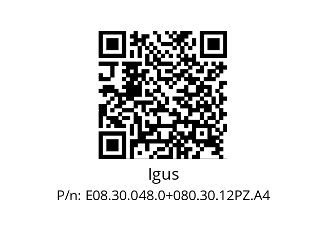   Igus E08.30.048.0+080.30.12PZ.A4