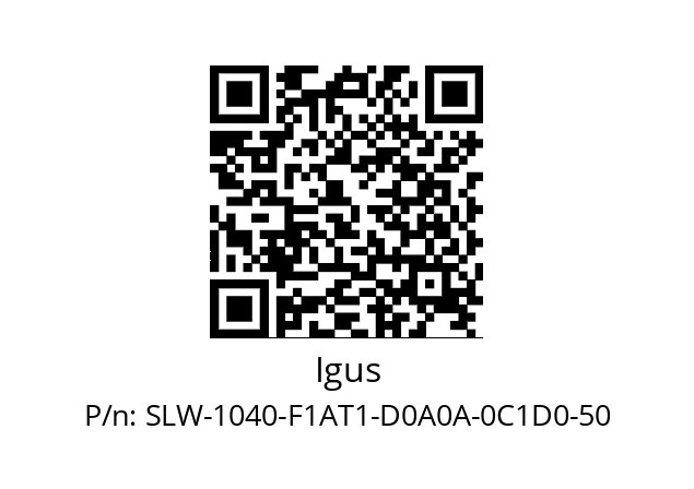   Igus SLW-1040-F1AT1-D0A0A-0C1D0-50