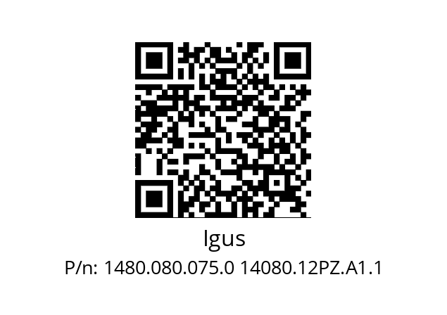   Igus 1480.080.075.0 14080.12PZ.A1.1