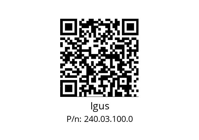   Igus 240.03.100.0