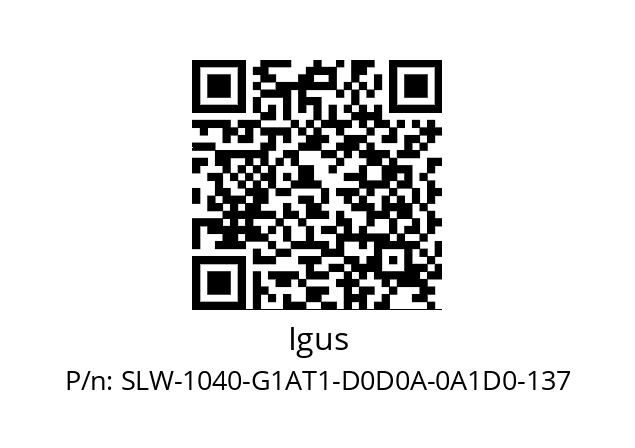   Igus SLW-1040-G1AT1-D0D0A-0A1D0-137