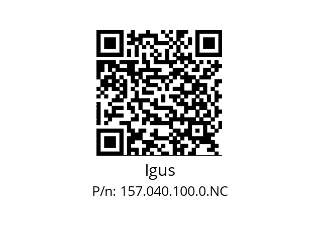   Igus 157.040.100.0.NC