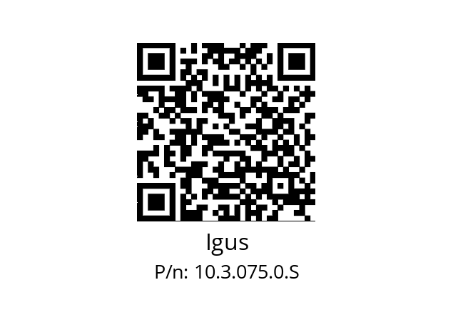   Igus 10.3.075.0.S