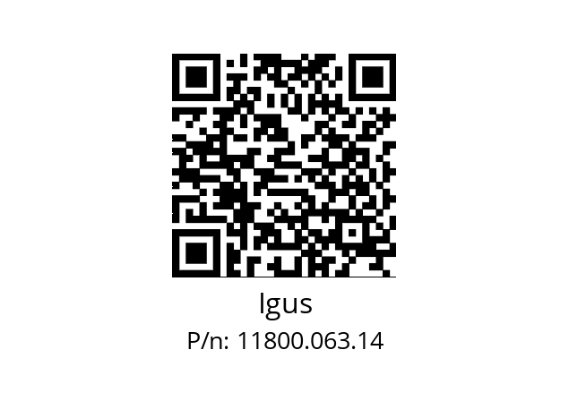   Igus 11800.063.14