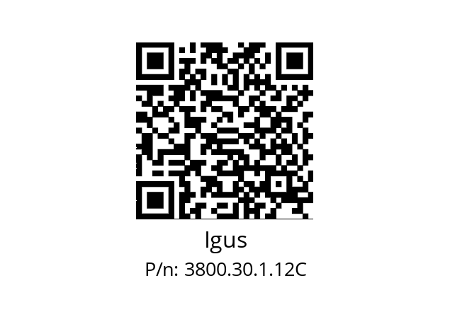   Igus 3800.30.1.12C