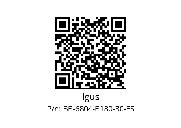   Igus BB-6804-B180-30-ES