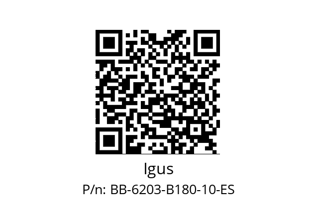   Igus BB-6203-B180-10-ES