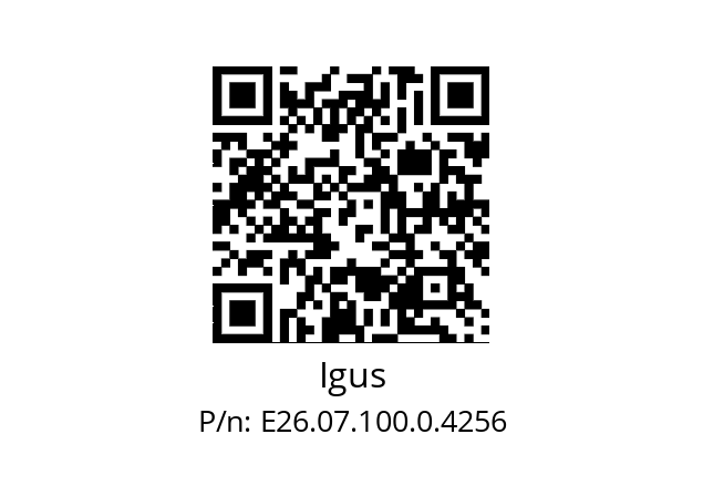   Igus E26.07.100.0.4256