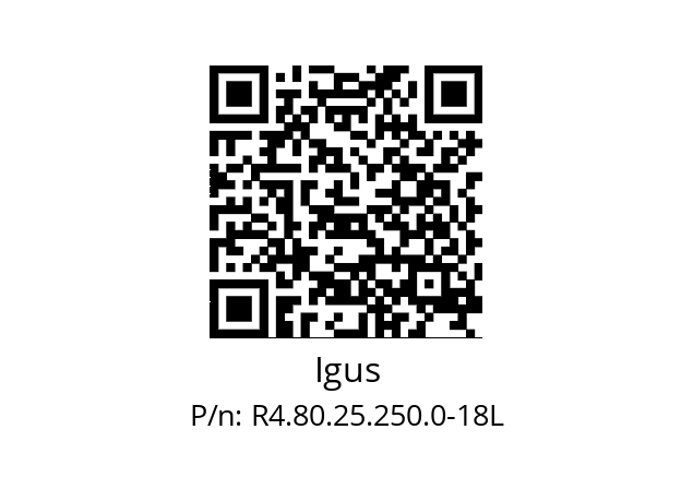   Igus R4.80.25.250.0-18L