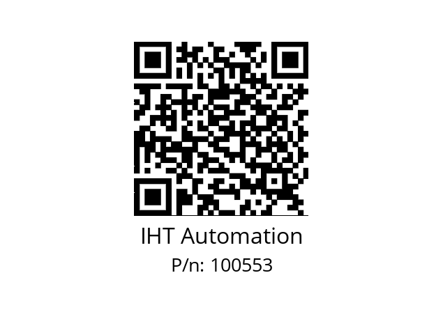   IHT Automation 100553