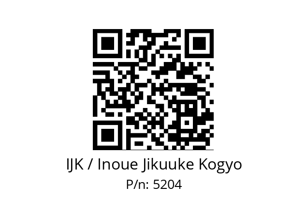   IJK / Inoue Jikuuke Kogyo 5204