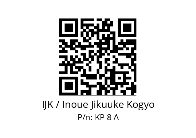   IJK / Inoue Jikuuke Kogyo KP 8 A