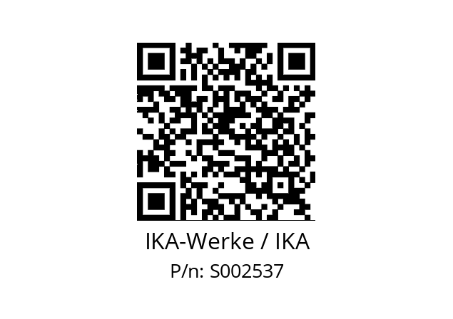   IKA-Werke / IKA S002537