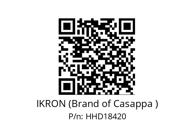   IKRON (Brand of Casappa ) HHD18420