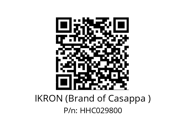   IKRON (Brand of Casappa ) HHC029800