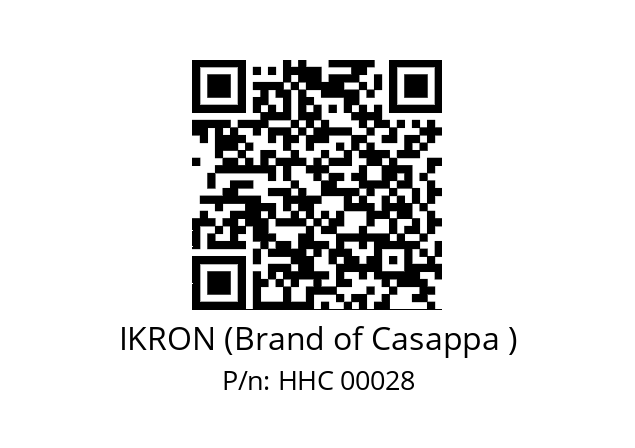   IKRON (Brand of Casappa ) HHC 00028