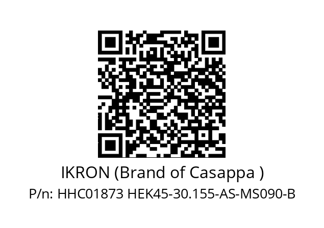   IKRON (Brand of Casappa ) HHC01873 HEK45-30.155-AS-MS090-B