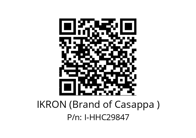   IKRON (Brand of Casappa ) I-HHC29847