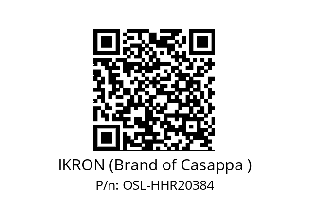   IKRON (Brand of Casappa ) OSL-HHR20384