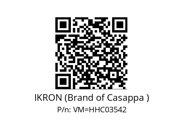   IKRON (Brand of Casappa ) VM=HHC03542