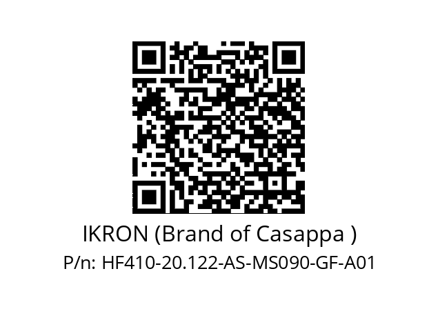   IKRON (Brand of Casappa ) HF410-20.122-AS-MS090-GF-A01