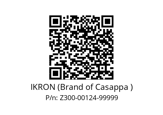   IKRON (Brand of Casappa ) Z300-00124-99999