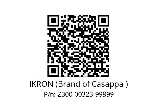   IKRON (Brand of Casappa ) Z300-00323-99999