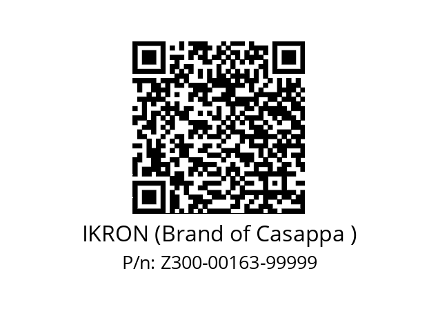   IKRON (Brand of Casappa ) Z300-00163-99999