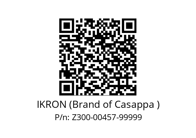   IKRON (Brand of Casappa ) Z300-00457-99999