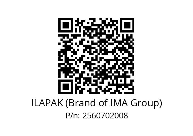   ILAPAK (Brand of IMA Group) 2560702008