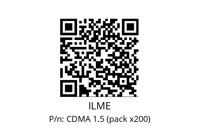   ILME CDMA 1.5 (pack x200)