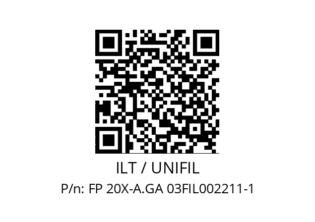   ILT / UNIFIL FP 20X-A.GA 03FIL002211-1