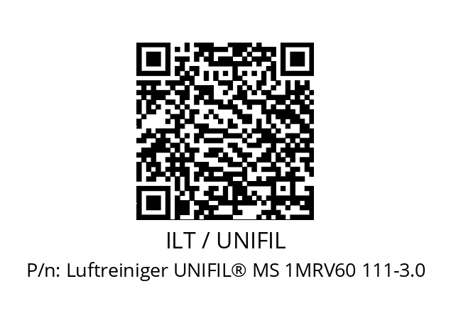   ILT / UNIFIL Luftreiniger UNIFIL® MS 1MRV60 111-3.0