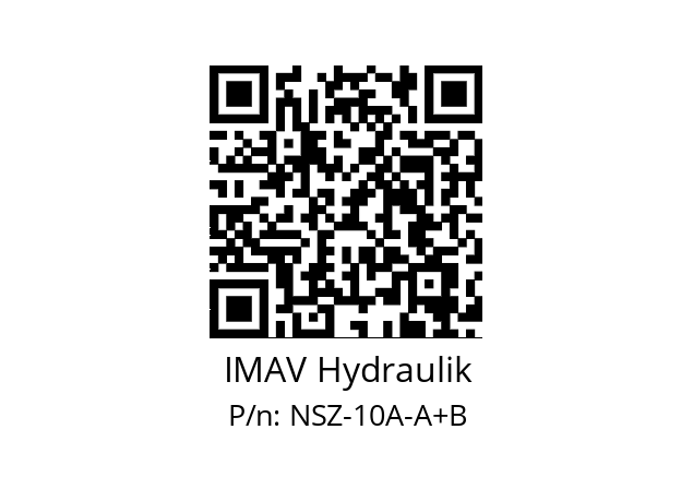   IMAV Hydraulik NSZ-10A-A+B