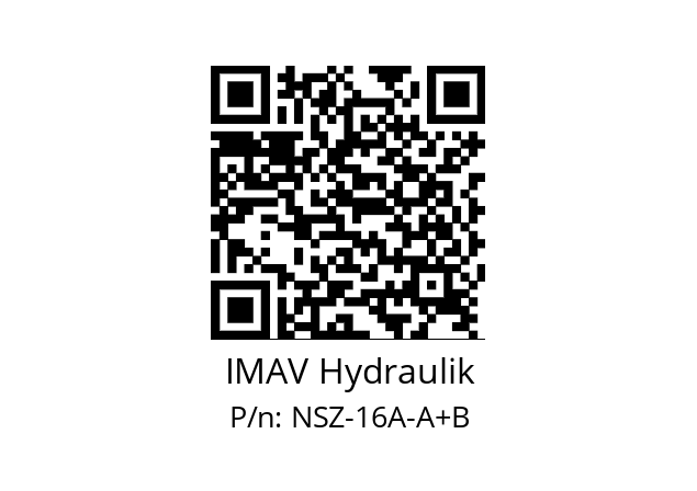   IMAV Hydraulik NSZ-16A-A+B