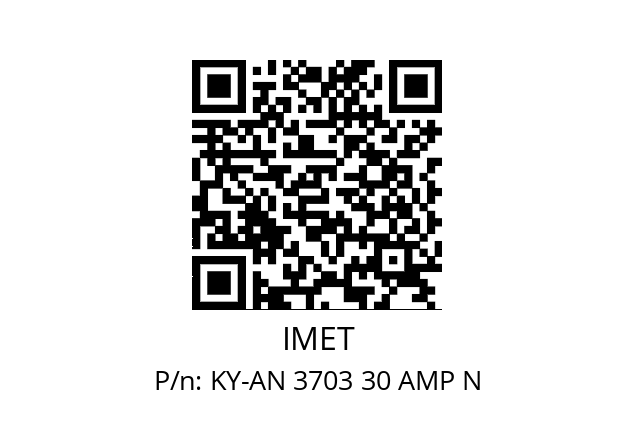   IMET KY-AN 3703 30 AMP N