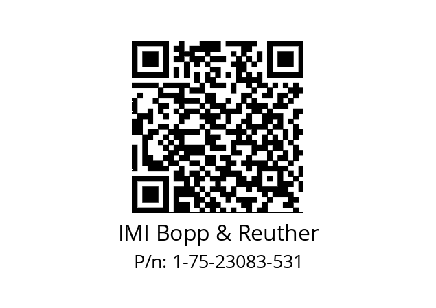   IMI Bopp & Reuther 1-75-23083-531