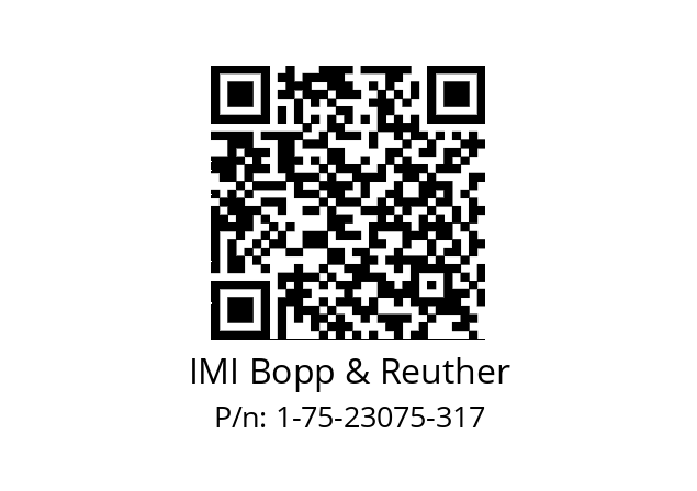   IMI Bopp & Reuther 1-75-23075-317